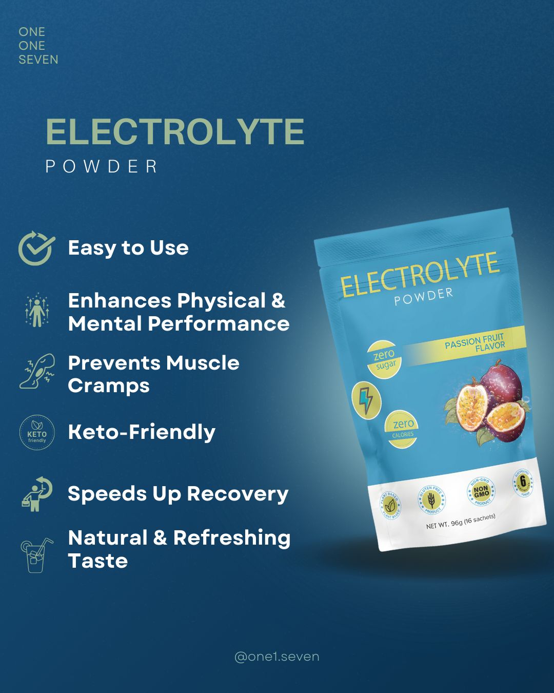Passion Fruit Electrolytes: Tropical Hydration & Recovery & Refresh & Replenish & Delicious & Free Delivery